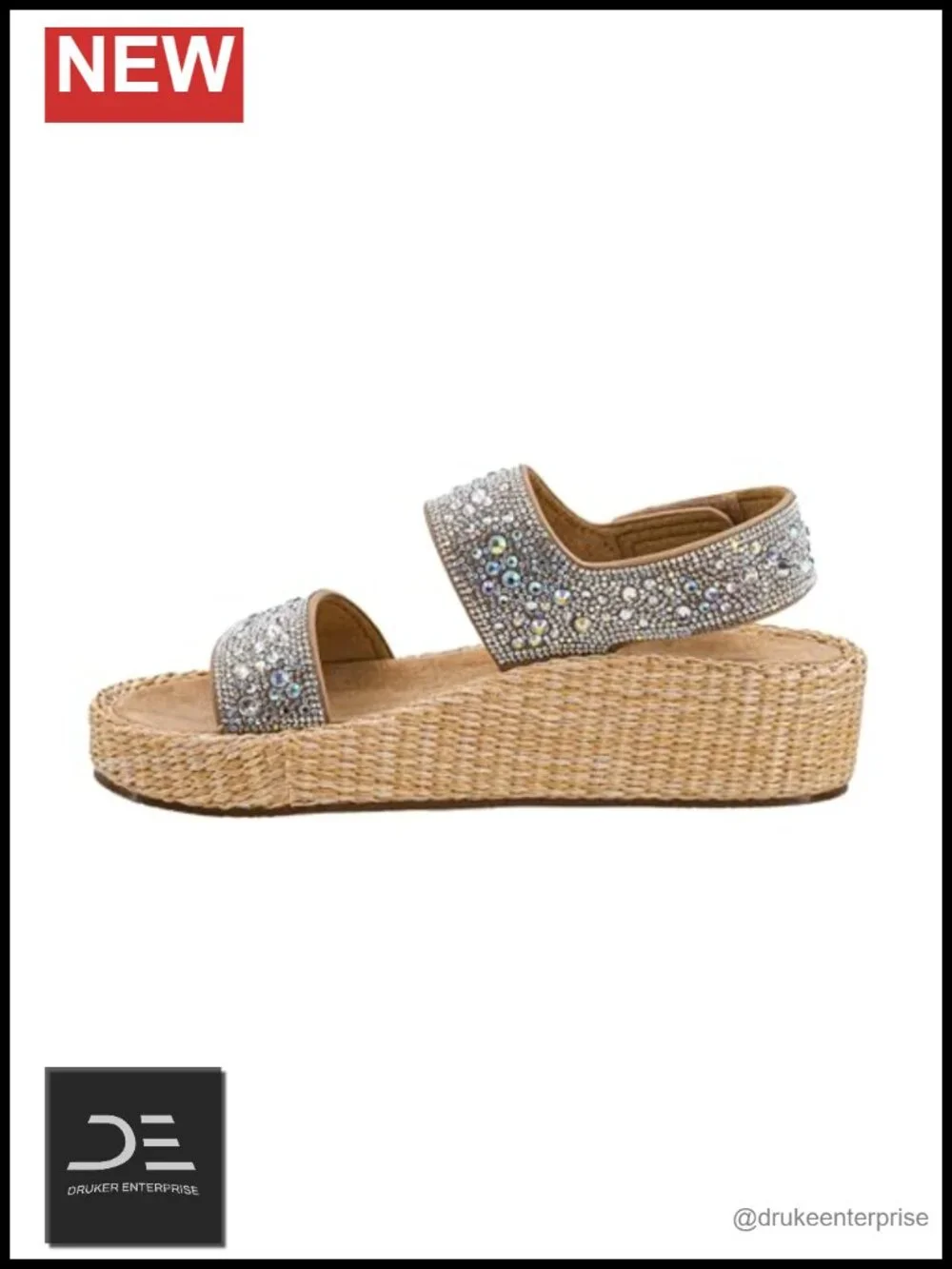 Corkys Heatwave Women's Wedge Sandal - 2 Inch Heel, EVA Insole, Hook & Loop
